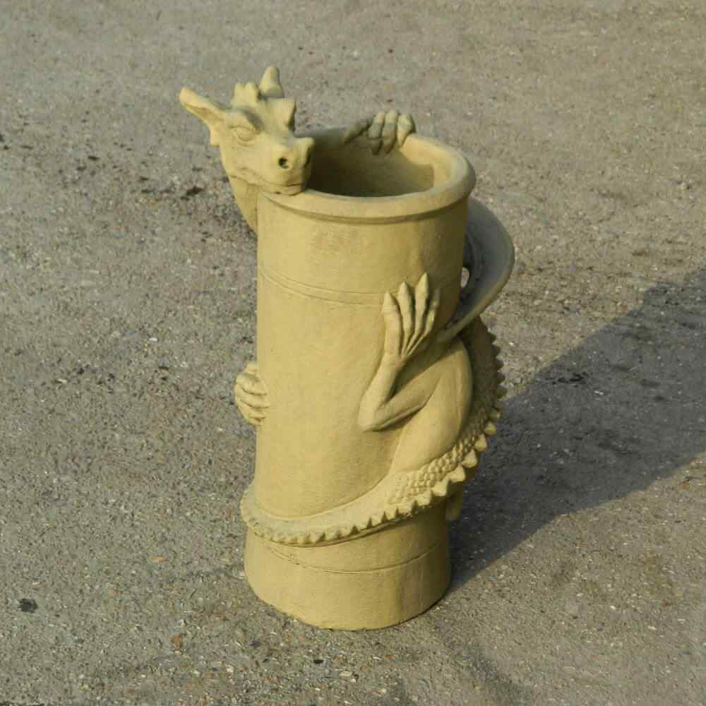 bathstone dragon chimney pot